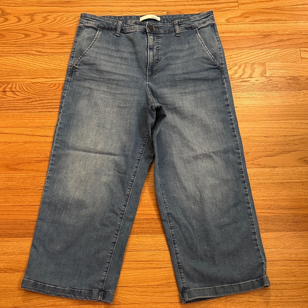 Ella Moss Cropped Blue Jeans Denim